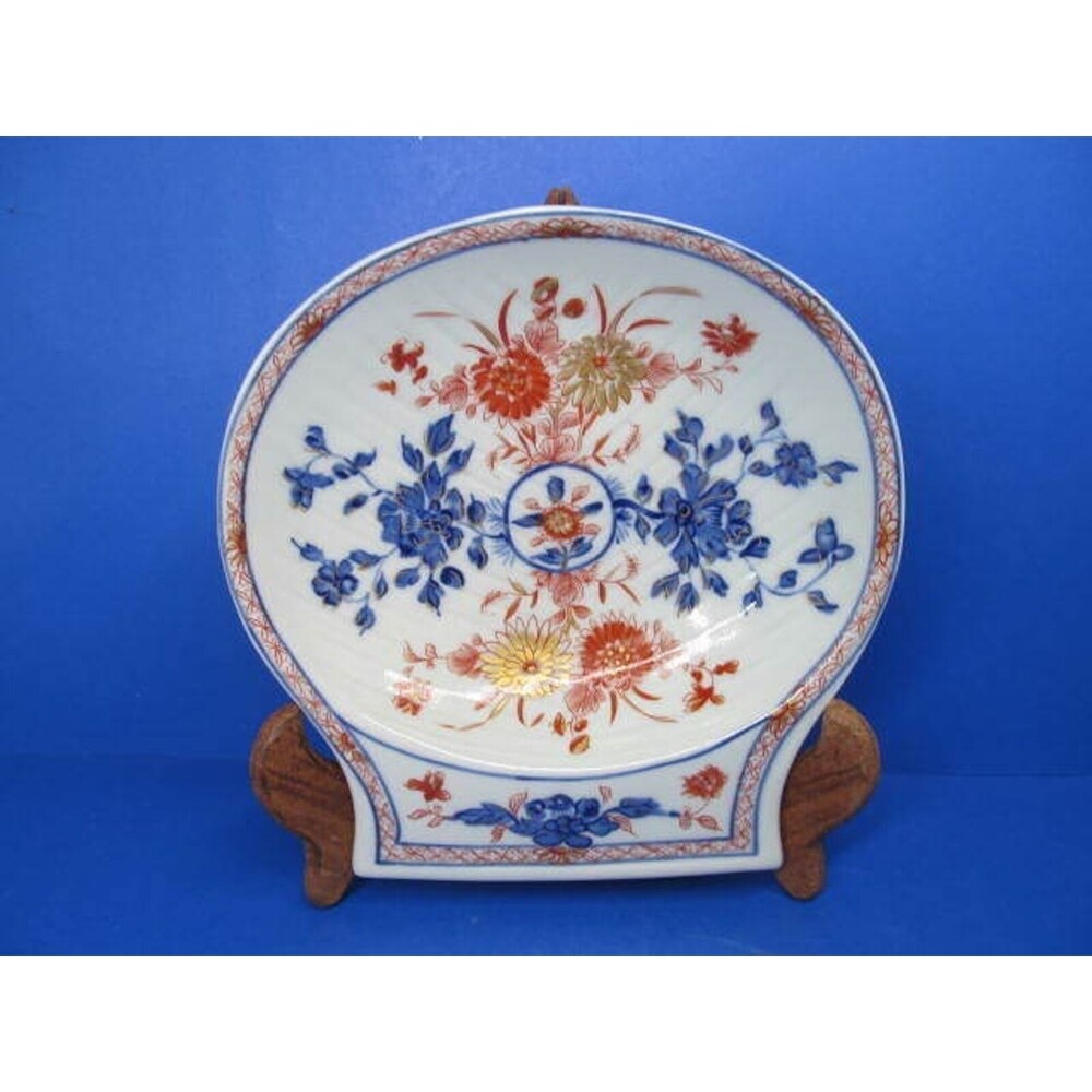Mottahedeh Reproduction Museum of Art Shell Dish Chinese Imari Scroll Plate